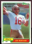 FB 81T #216 Joe Montana Rookie