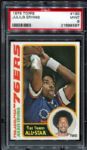 78T #130 Julius Erving PSA 9