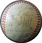 1941 Giants Team Signed Ball