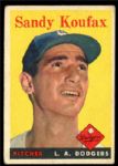 BB 58T #187 Sandy Koufax