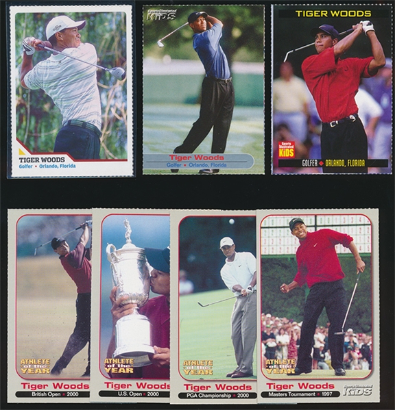 G (7) SI for Kids Tiger Woods Cards