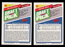 BB 93T (2) Derek Jeter Rookies