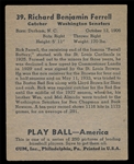 BB 39PB #39 Richard Ferrell