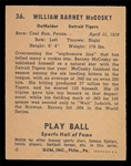 BB 41PB #36 Barney McCosky