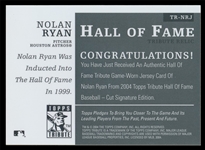 BB 04T Nolan Ryan Jersey Card