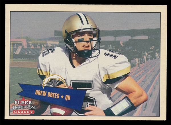 FB 01FT #402 Drew Brees Glossy Rookie