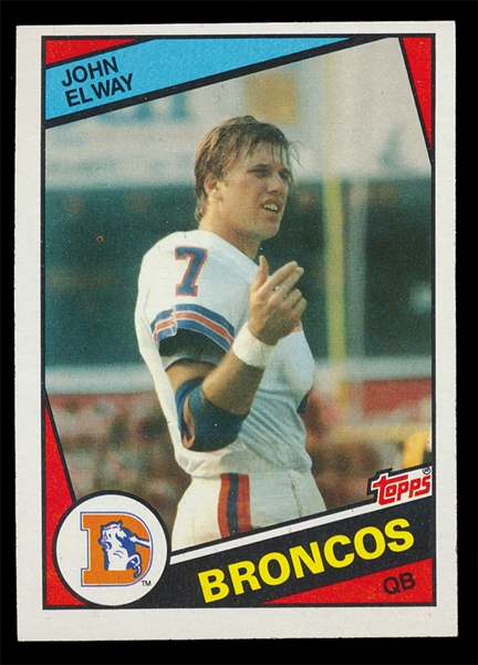 FB 84T #63 John Elway Rookie