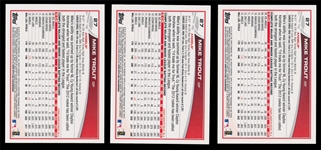 BB 13T (3) #27 Mike Trout Wal-Mart Blue Cards