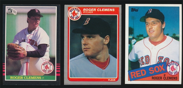 BB (3) Roger Clemens Rookies