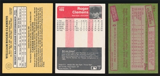 BB (3) Roger Clemens Rookies