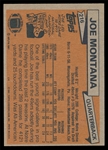 FB 81T #216 Joe Montana Rookie