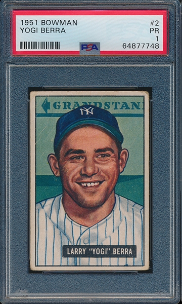 BB 51B #1 Yogi Berra PSA 1