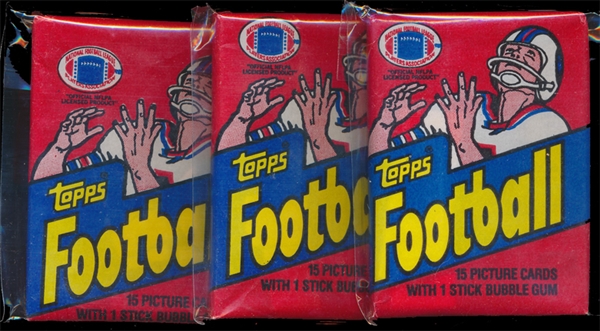 FB 82T (3) Unopened Wax Packs