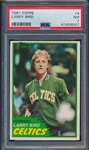 BK 81T #4 Larry Bird PSA 7