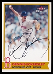 BB 01F Dennis Eckersley Auto Card