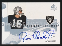 FB 01UD SP Jim Plunkett Auto