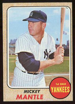 68T #280 Mickey Mantle