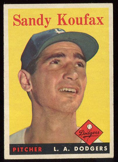 58T #187 Sandy Koufax