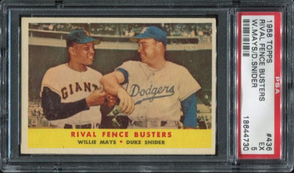 58T #436 Rival All Stars PSA 5