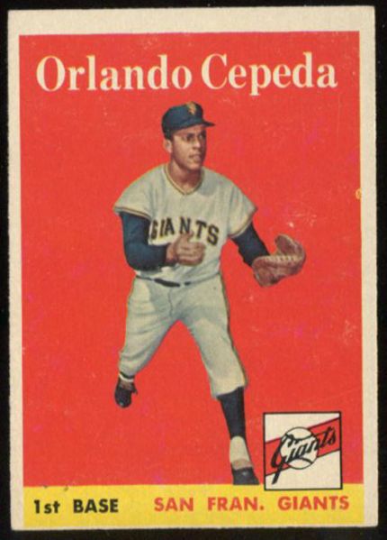 58T #343 Orlando Cepeda Rookie