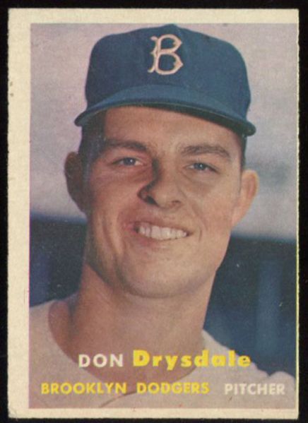 57T #18 Don Drysdale Rookie