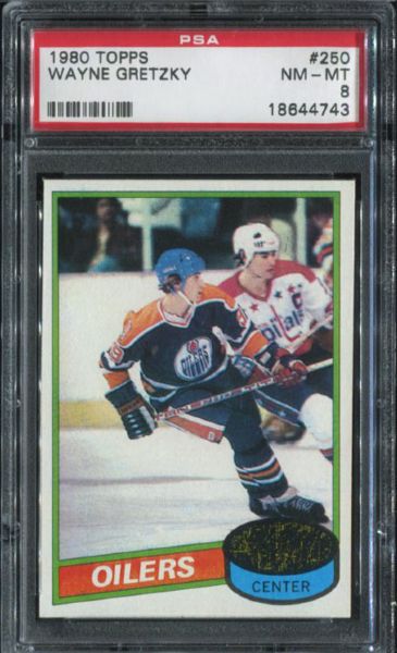 80T #250 Gretzky PSA 8 NM-MT