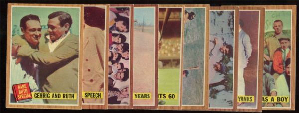 BB 62T BB (9) Babe Ruth Specials