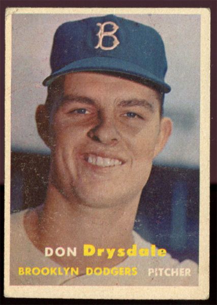 BB 57T #18 Don Drysdale Rookie