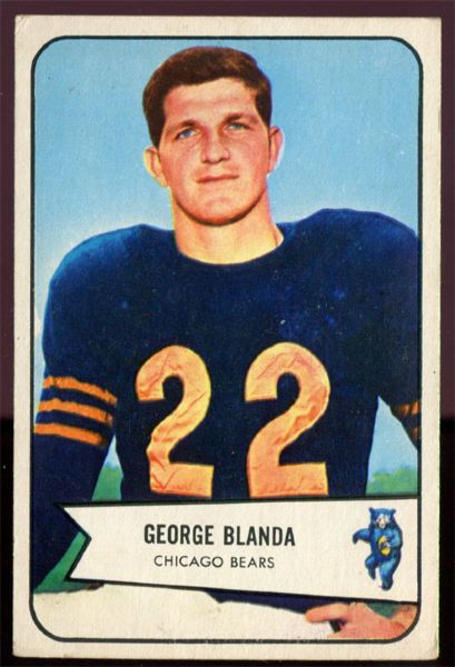 FB 54B #23 George Blanda Rookie