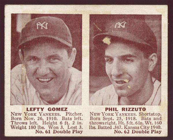 BB 1941 Double Play #61/62 Gomez/Rizzuto