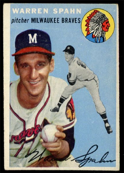 BB 54T #20 Warren Spahn