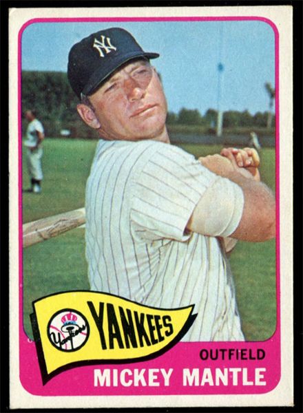 BB 65T #350 Mickey Mantle