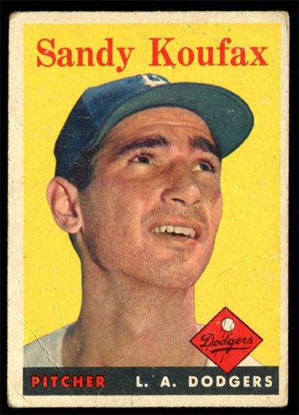BB 58T #187 Sandy Koufax