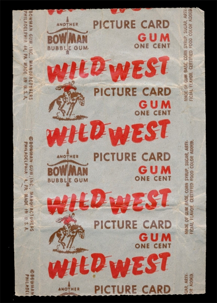 NS 49B Wild West Wax Pack Wrapper
