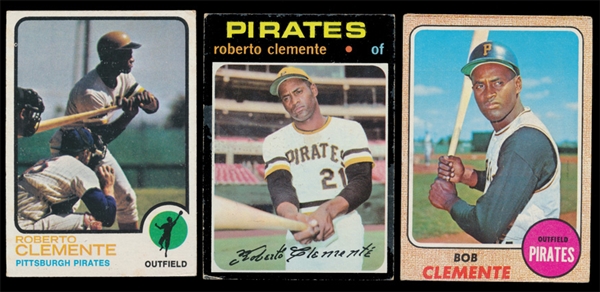 BB (3) Roberto Clemente Cards