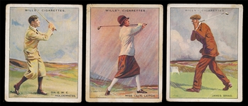 GOLF (3) 1930 Wills Famous Golfers