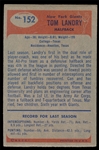 FB 55B #152 Tom Landry Rookie