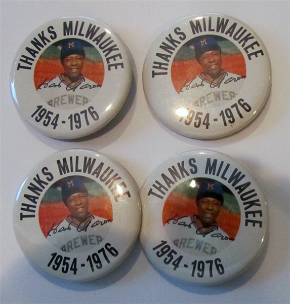 BB (4) Hank Aaron Pins