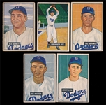 BB 51B (5) Different Dodgers