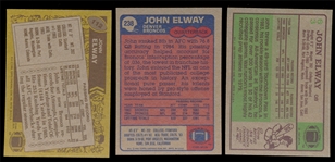 FB 84-86T John Elway Cards