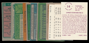 BB (12) Jim Rice Cards