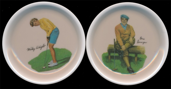 GOLF (2) 60’s Wilson Coaster/Plates