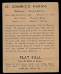 BB 41PB #63 Dom DiMaggio
