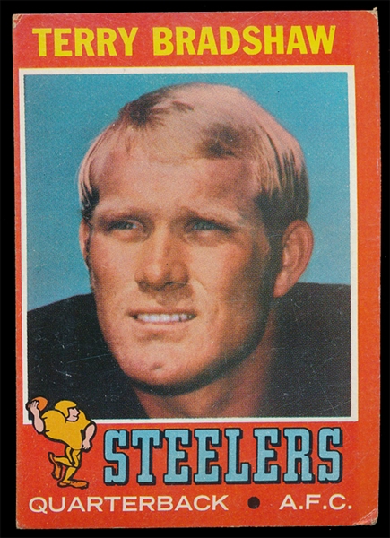 FB 71T #156 Terry Bradshaw Rookie