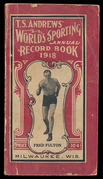 BOX 1918 T.S. Andrews Boxing Record Book