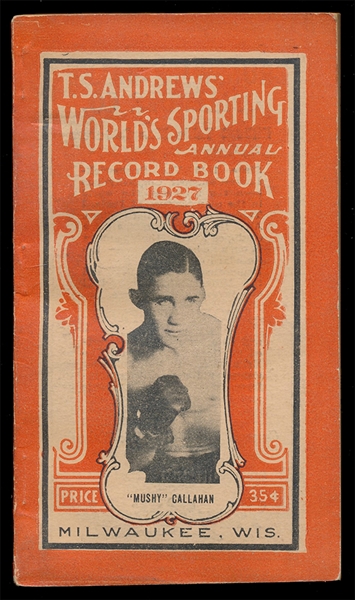 BOX 1927 T.S. Andrews Boxing Record Book