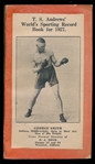 BOX 1927 T.S. Andrews Boxing Record Book