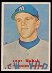 BB 57T #312 Tony Kubek Rookie