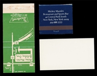 BB (3) Mickey Mantle Restaurant items