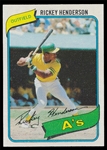 BB 80T #482 Rickey Henderson Rookie